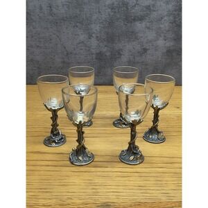 Garden Of Eden Cordial Glasses-  VERY RARE‎ LOT OF 6